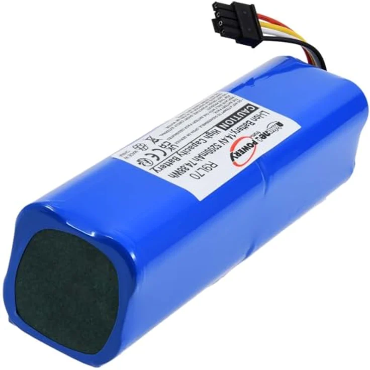 Powery Akku für Eufy RoboVac L70 Hybrid, 5200 mAh Li-Ion, 14.4 V – Bild 3