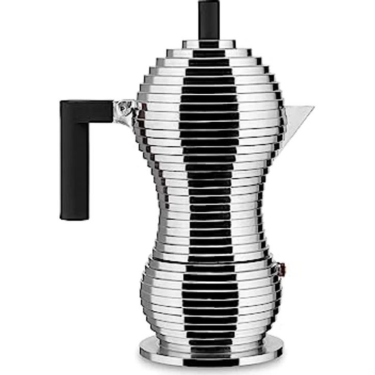Alessi Kaffeekanne, schwarz, Aluminium, 5.4 x 14.5 x 33.5 cm – Bild 2