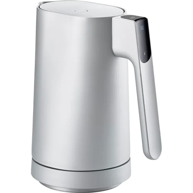 Jacob Jensen Wasserkocher, 1,2 l mit sieben Temperatureinstellungen und Warmhaltefunktion, silberfarben
