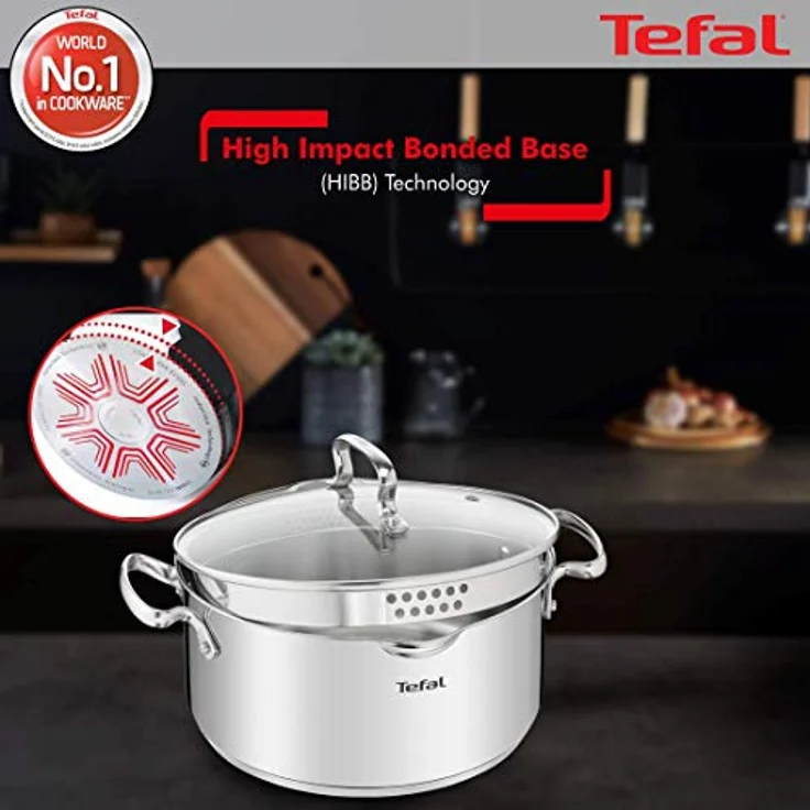 TEFAL DUETTO+ G7194655 Saucepan Round Edelstahl – Bild 3