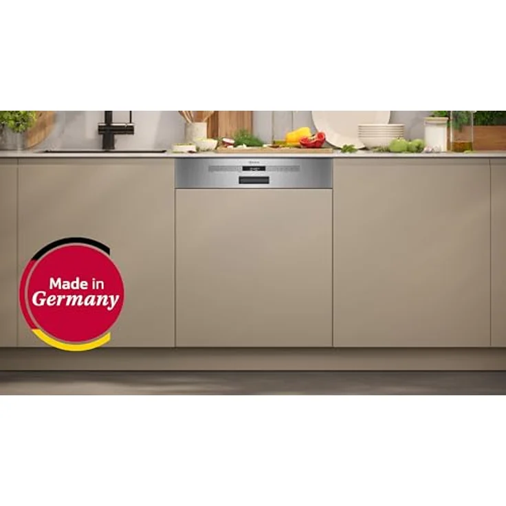 Neff N 50 S145EBS16E, teilintegrierbarer Geschirrspüler 60 cm, gebürsteter Stahl, Open Dry, Aqua Stop, Energieeffizienzklasse A, 13 Maßgedecke – Bild 4