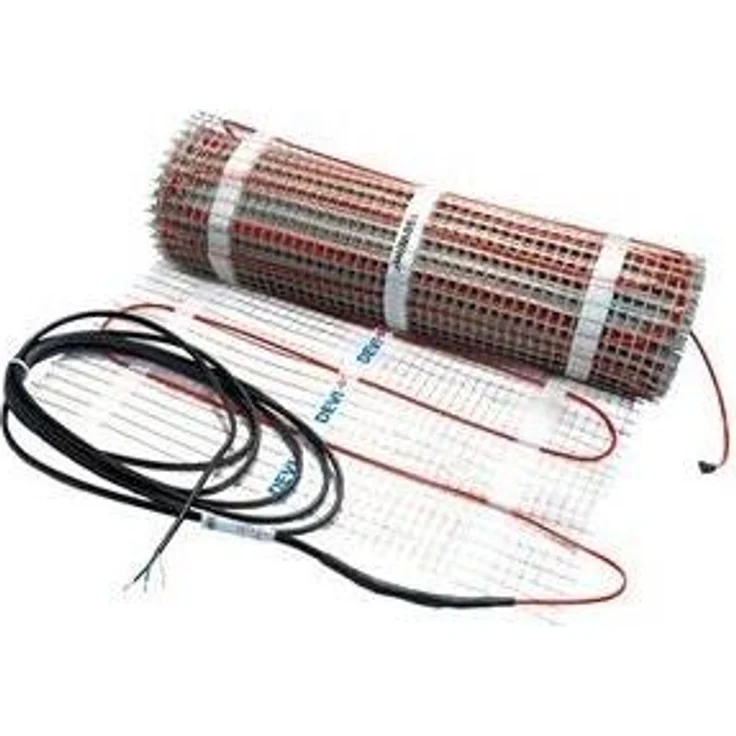 DEVI DEVImat 150 Dünnbett-Heizmatte, 150W/qm, 375W, 2,5qm, selbstklebend, geeignet für Feuchträume