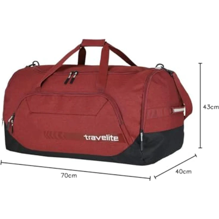 Travelite Kick Off Reisetasche XL, 70 cm, rot, 100% Polyester, ideal für Reisen & Sport – Bild 7