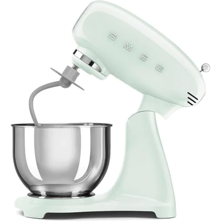 Smeg SMF05PGEU, 4,8-Liter-Multifunktions-Standmixer mit 1000 W, pastellgrün, Planetenrührbewegung, 10 Geschwindigkeitsstufen – Bild 2