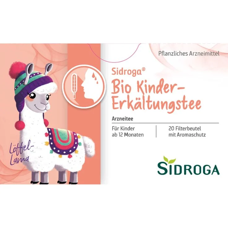 SIDROGA Bio Kinder-Erkältungstee Filterbeutel, 30 g - Beruhigende Kräutermischung für eine sanfte Linderung bei Erkältungen – Bild 1