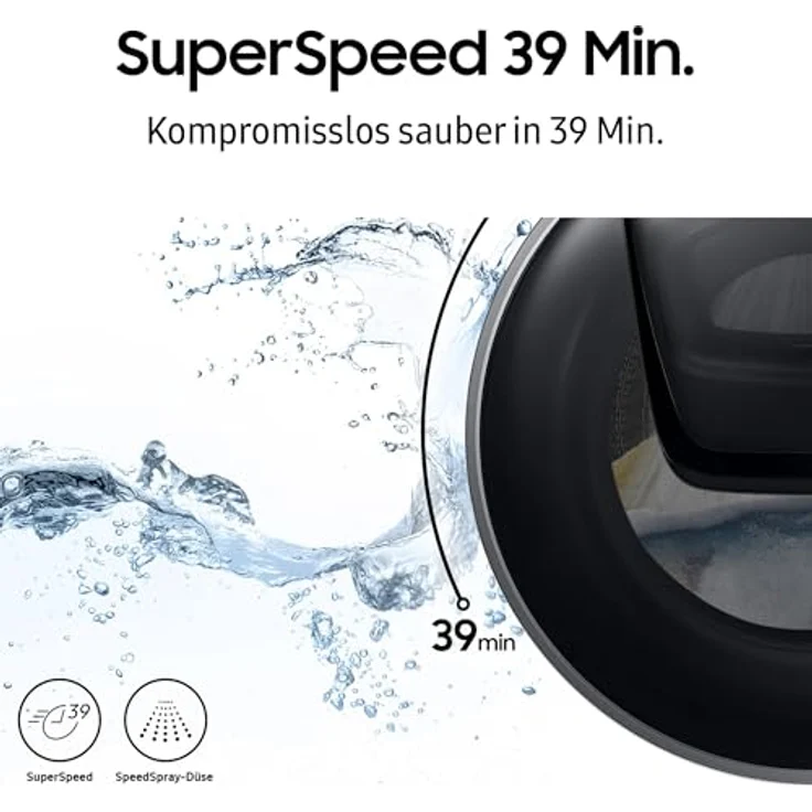 Samsung WW6400D, Waschmaschine, AI Wash, 1 EEK: A (-10%), 11 kg Black – Bild 7