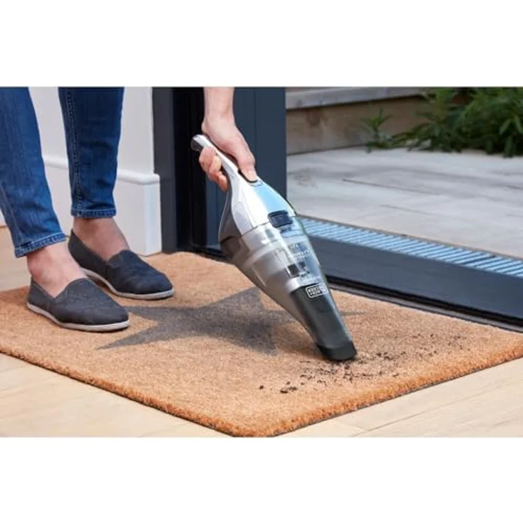 Black + Decker NVC220WC Dustbuster, 12 min Akkubetrieb, Wandhalterung, chrom – Bild 6