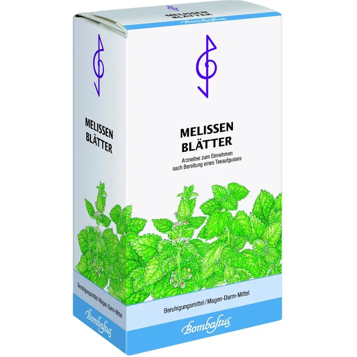Bombastus Melissenblätter Tee 50 g, beruhigender Kräutertee bei Einschlafstörungen und Magen-Darm-Beschwerden