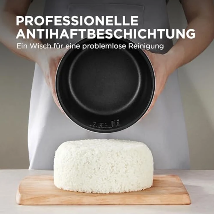 Midea Reiskocher Multikocher 11 Programme, 5 Liter für bis zu 10 Personen, Schwarz – Bild 4