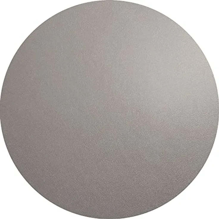Tischset rund Lederoptik Cement 38 cm