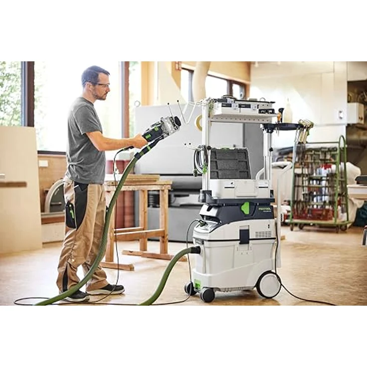 Festool Absaugmobil CLEANTEC CTM 48 Ei AC, Bodenstaubsauger mit automatischer Abreinigung, blau – Bild 4