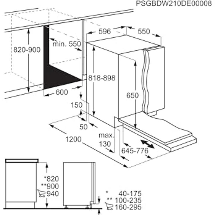 AEG GI620C2SC 6000 Geschirrspüler, vollintegrierbar, 44 dB (A), C, mit SatelliteClean® Sprüharm und AirDry Trockentechnologie – Bild 19