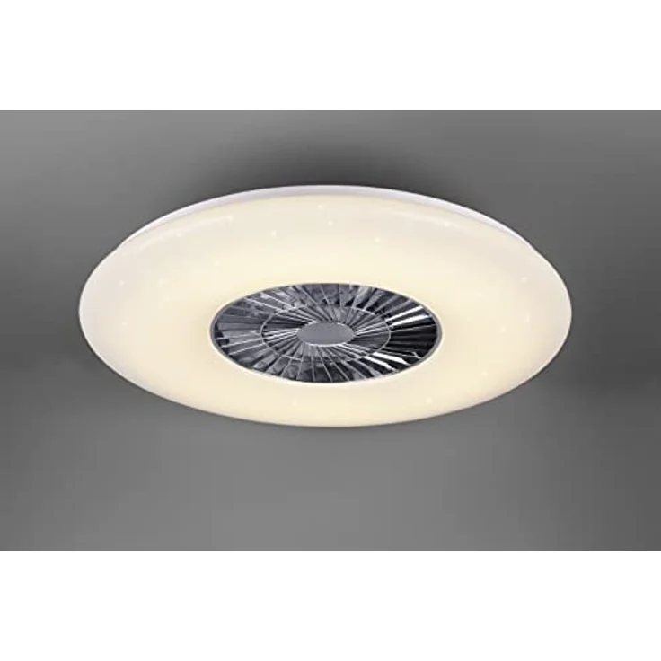 Reality Leuchten LED Deckenventilator, Sterneneffekt , Fernbedienung, D 75 cm, VISBY – Bild 2
