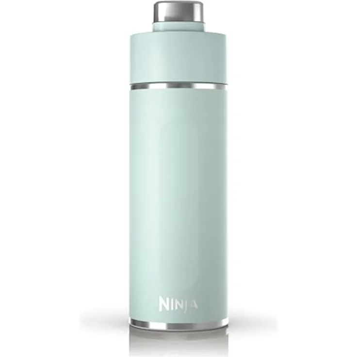 Ninja Thirsti Wasserflasche/Thermobecher to go, 700ml, auslaufsicherer Deckel, dreifach isolierter Travel Mug, Mint