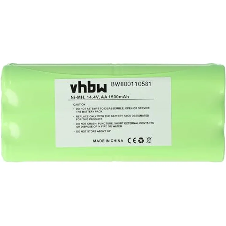 vhbw Akku Ersatz für Dirt Devil R1-L051B, 0607004, 0610014, 0606004, 0611004, 0612014, NiMH Akku mit 1500 mAh und 14,4 V für Staubsauger – Bild 1