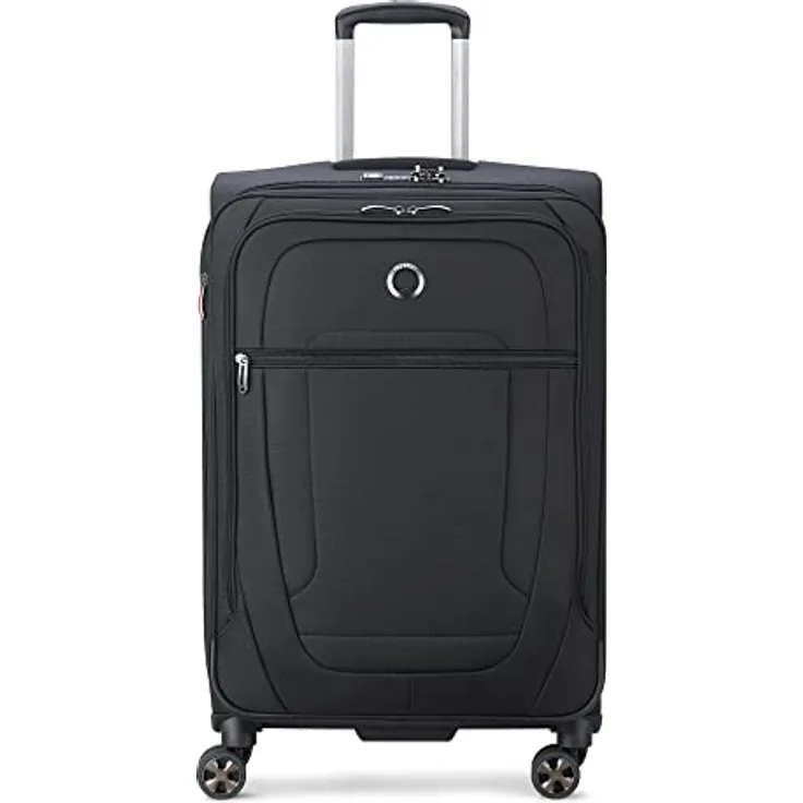 DELSEY PARIS - HELIUM DLX - Großer erweiterbarer Weichschalenkoffer - 71x45x33 cm - 84 Liter - L - Schwarz
