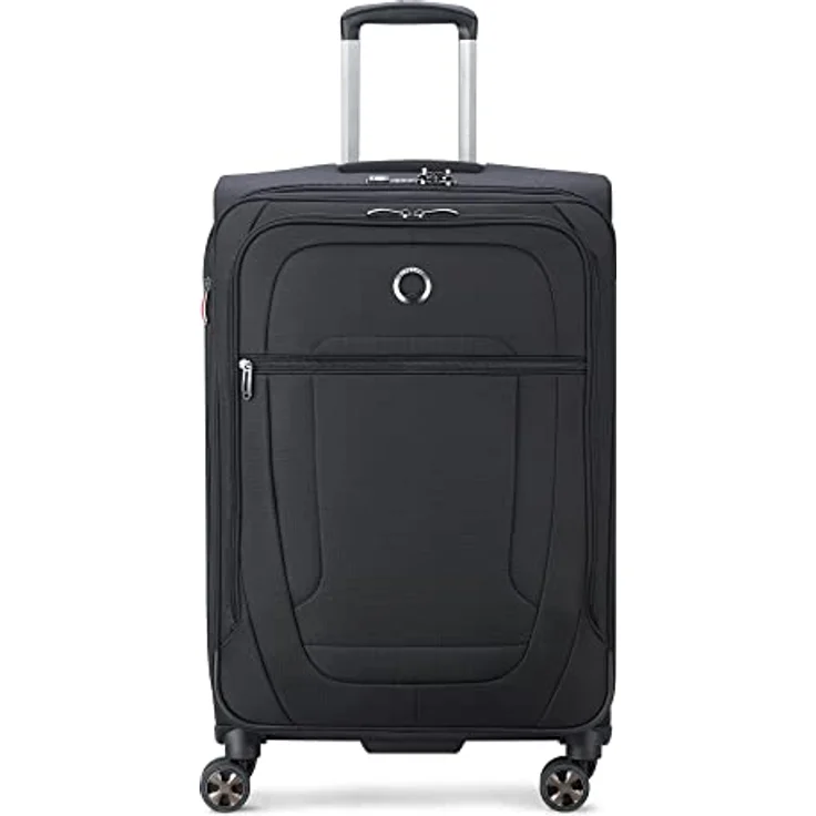 DELSEY PARIS - HELIUM DLX - Großer erweiterbarer Weichschalenkoffer - 71x45x33 cm - 84 Liter - L - Schwarz – Bild 1