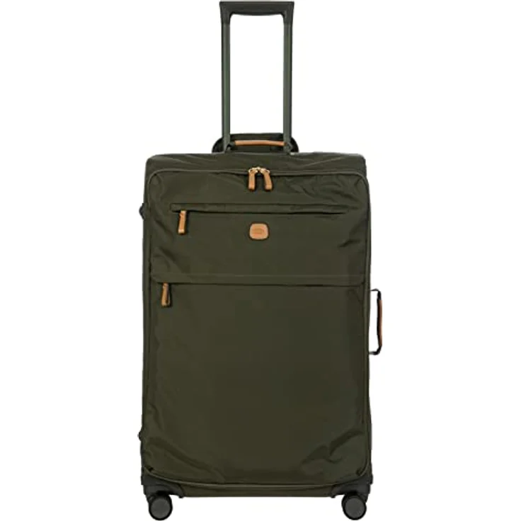 Bric's Trolley Groß X-Bag Kollektion, Weichgepäck-Koffer mit 2 Doppel-Rollen, Widerstandsfähig und Ultraleicht, Maße: 48x77x26cm, Olive – Bild 1