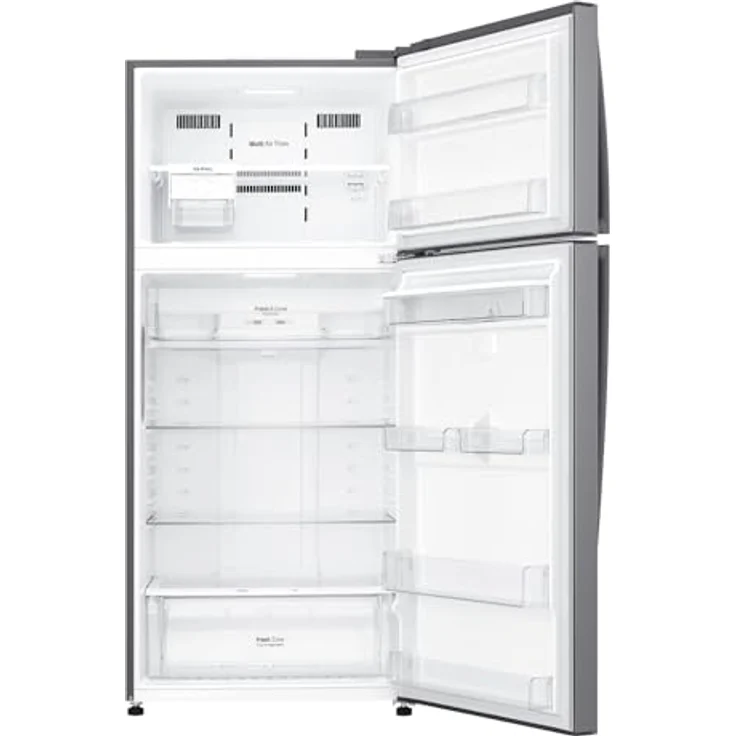 LG GTF744PZPED, Freistehende Kühl-Gefrierkombination mit 509 l, NoFrost, Multi Airflow, Wasserspender, Platin – Bild 9