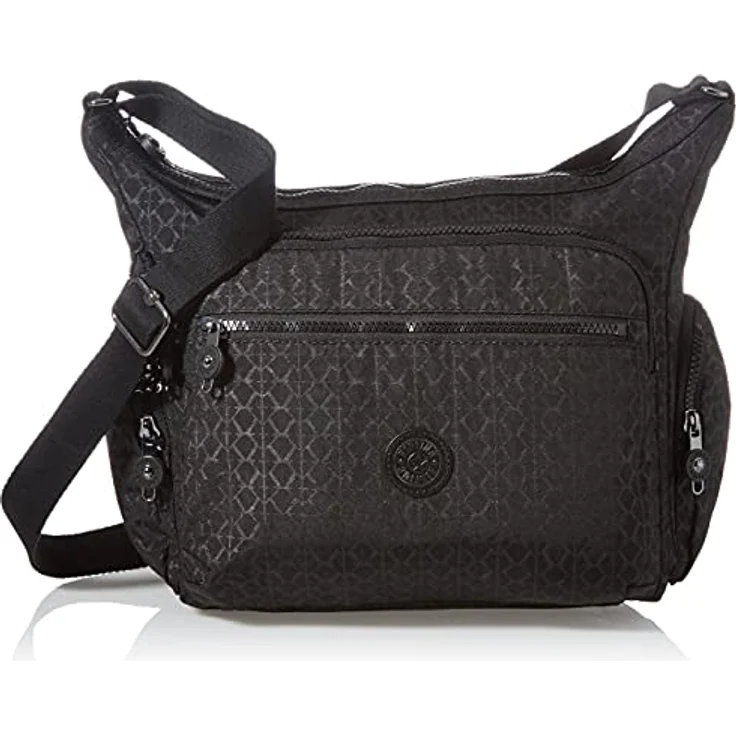 KIPLING Umhängetasche Basic Plus, schwarz, 30 cm x 25 cm, mit mehreren Fächern und verstellbarem Schulterriemen – Bild 1