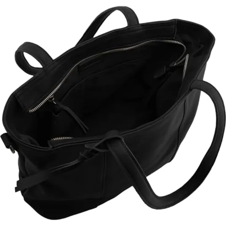 FredsBruder My Forever Friend Shopper Tasche, 41 cm, 100% Leder, schwarz