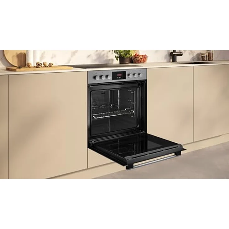 Neff Einbauherd-Set E1CCD2AN4 + M56SBF1L0, Induktionskochfeld EDX4I0, Edelstahl, 71 l, 7 Beheizungsarten, Powerstufe – Bild 12