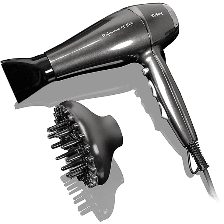 KOENIC KHD 2224 AC Haartrockner, 2200 Watt, anthrazit