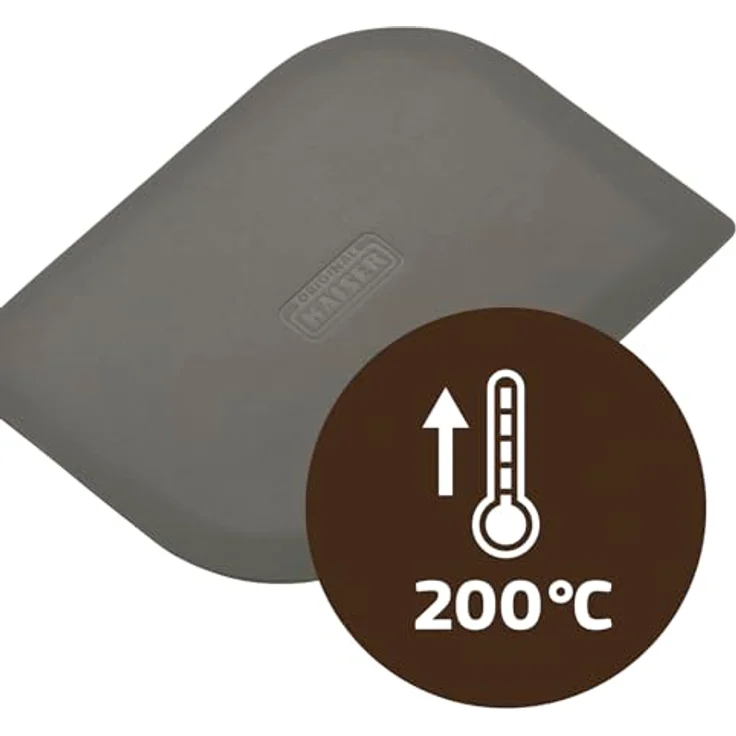 Kaiser 2300669458 Silikon Teigschaber, 12,5 x 9 cm, oberflächenschonend und spülmaschinengeeignet, hitzebeständig bis 200 °C – Bild 3