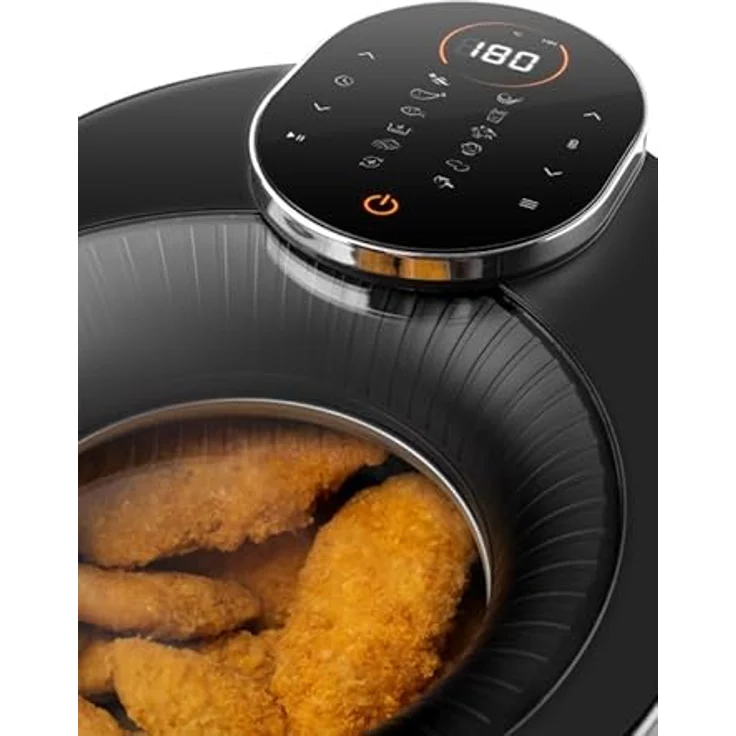 eta Heißluftfritteuse ETA516890000, 1500 W, 5 Liter Fassungsvermögen, 12 Automatikprogramme, LED-Touchdisplay, Überhitzungsschutz – Bild 7