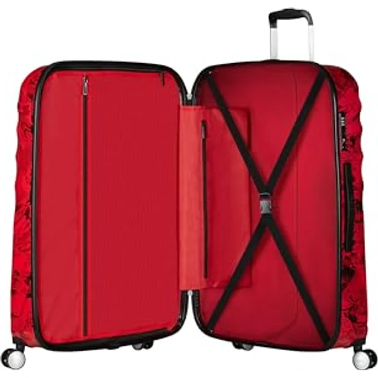 American Tourister Wavebreaker Disney FL - Spinner L, Koffer, 77 cm, 96 L, Mehrfarbig (Mickey Comics Red) - Robuste ABS-Konstruktion, TSA-Schloss, recycelte PET-Innenausstattung – Bild 5