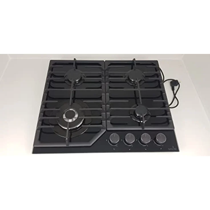 Gasline Gas-Kochfeld GAG60GLWG, 4 flammig, 3,8kW Wok Brenner, autark, Glaskeramik, Schwarz – Bild 2