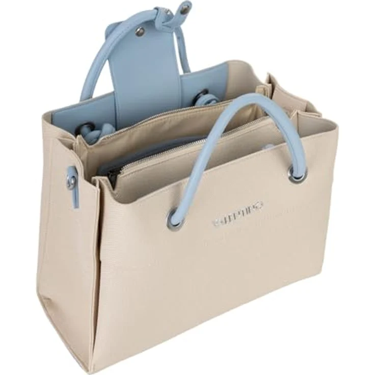 Valentino Alexia Summer Shopper Tasche, 35 cm, blau, 100% Polyurethan – Bild 5