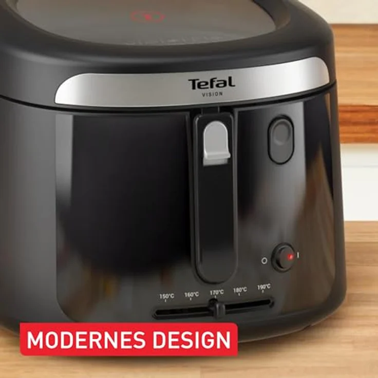 Tefal Fritteuse Vision FF2528, 1,2kg Fassungsvermögen, bis zu 4 Portionen, 1900 W, extragroßes Sichtfenster, einfache Reinigung – Bild 4