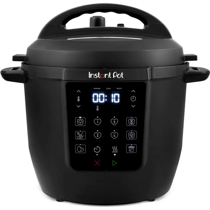 Instant Pot 7-in-1 Multikocher 5,7L – Schnellkochtopf, Schongarer, Dampfgarer, Joghurtbereiter, Edelstahl, Farbe Schwarz – Bild 1
