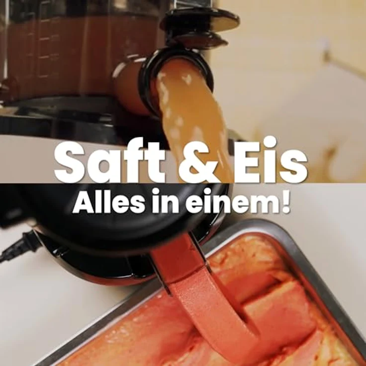 Kuvings Slow Juicer AUTO6, Entsafter für Gemüse und Obst, Elektrische Kaltpresse, 1.7L, Leicht zu Reinigen, Ruhiger Motor, Matt Gunmetal, 200 Watt – Bild 4