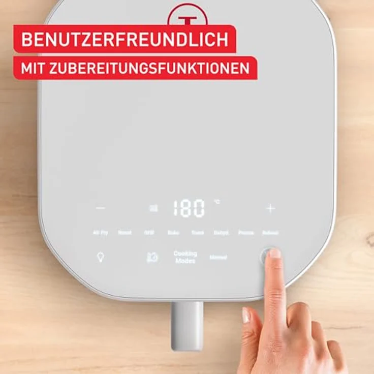 Tefal Easy Fry Infrared Heißluftfritteuse EY831GE0, 7 Liter, Infrarottechnologie, digitales Bedienfeld, Sichtfenster, grau, bis zu 99% weniger Fett – Bild 5