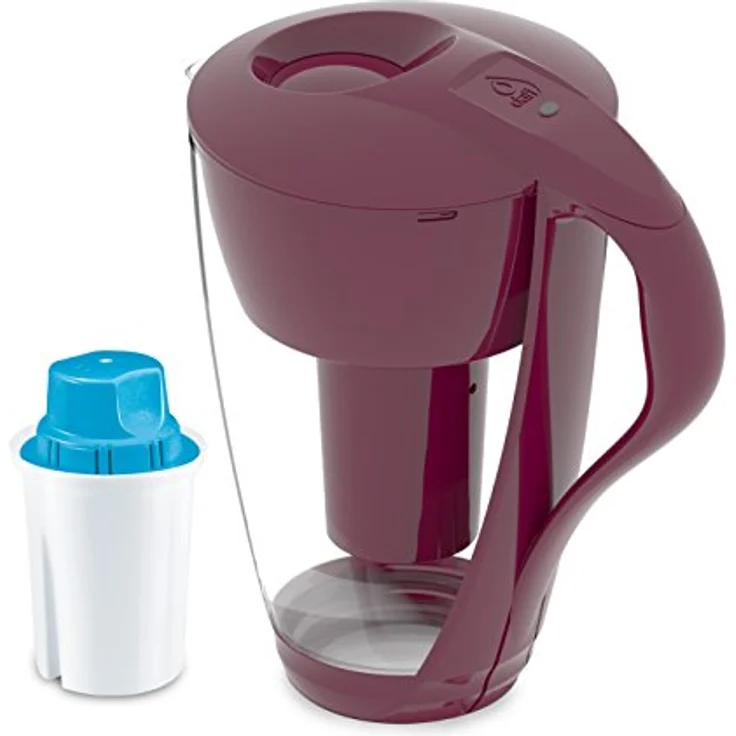 Dafi Crystal LED Wasserfilterkanne, Filter jug mit integriertem LED-Indikator, Grau – Bild 2