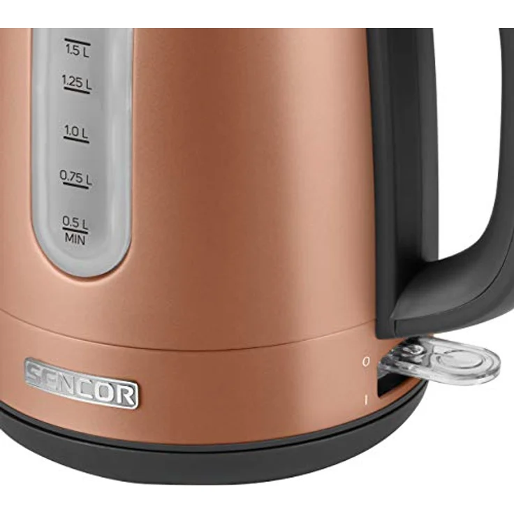 SENCOR SWK 1776GD Wasserkocher aus Edelstahl mit abnembarem Filter (2150 Watt, Volumen 1,7 L) metallic braun – Bild 6