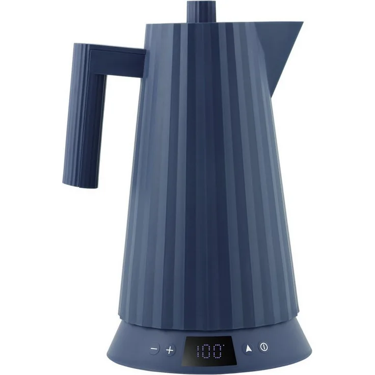 Alessi Wasserkocher Plissé 1.7l, einstellbar - Farbwahl, Mit Temperaturregler von 30°C bis 100°C und Display