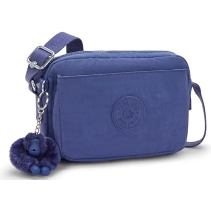 Kipling Abanu Umhängetasche 20 cm, robuste Polyamid-Tasche mit verstellbarem Riemen, Blau – Bild 4