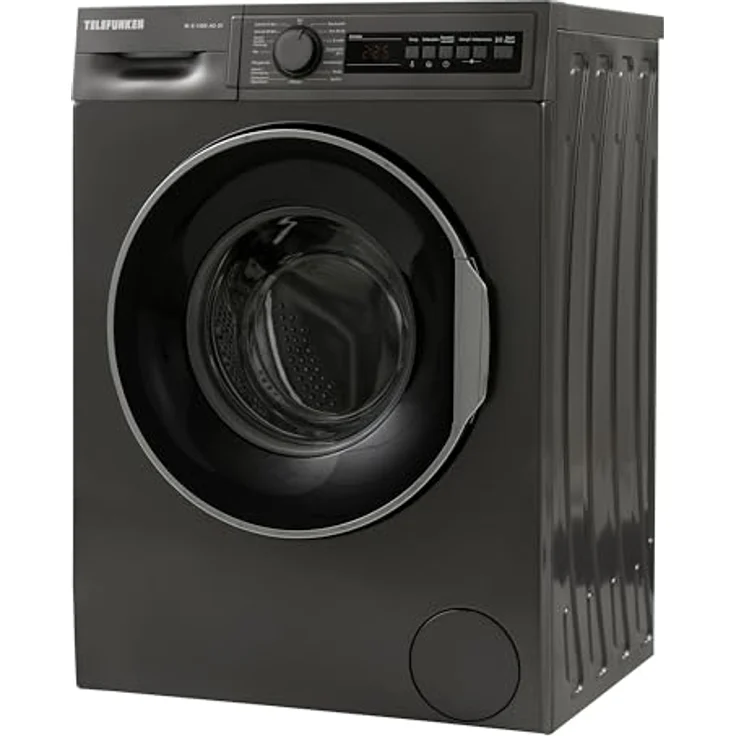 Telefunken W-8-1400-A0-DI Waschmaschine 8 kg | Frontlader | 1400 U/Min | Energieklasse A | Dampffunktion | AquaStop | Überlaufschutz | 15 Programme | BLDC Motor | dark inox – Bild 4