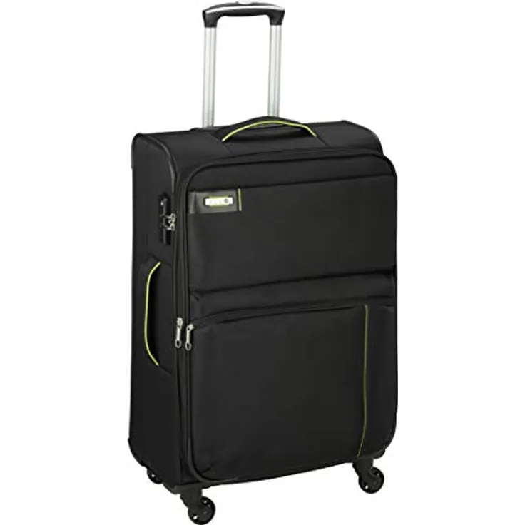 D&N Travel Line 6704 Koffer, 65 cm, 61L, Schwarz