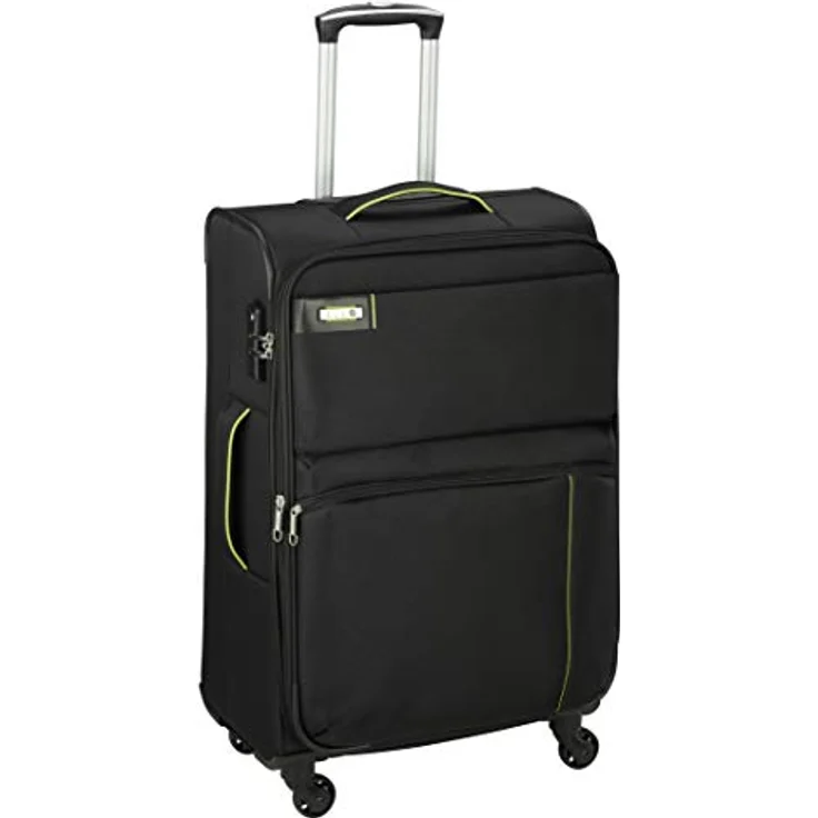 D&N Travel Line 6704 Koffer, 65 cm, 61L, Schwarz – Bild 1