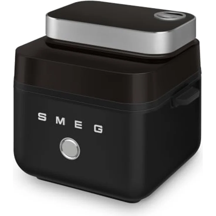 Smeg Heißluftfritteuse, schwarz, kompakt mit 32.2 cm Höhe und 31.0 cm Breite – Bild 1