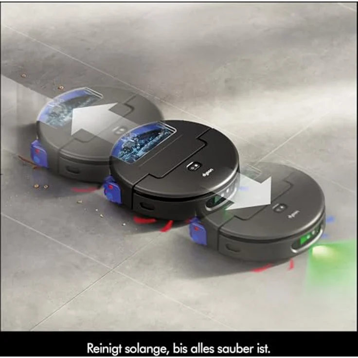 Dyson Saugroboter spot+scrub Ai, beutellos, 18.000 Pa Saugkraft, intelligente KI-Navigation und Nassreinigung – Bild 5