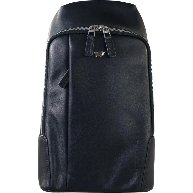 Braun Büffel Golf, Handtasche aus feinnarbigem Rindleder, Schwarz, 4,5 Liter Volumen, vielseitig verwendbar als Schulter- oder Umhängetasche