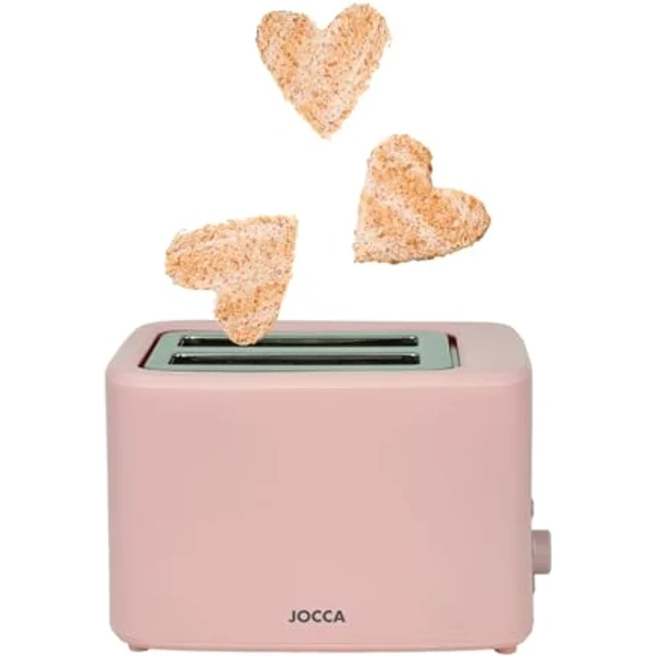 JOCCA Sweet Toaster Rosa, 700W mit 2 breiten Schlitzen, 7 Bräunungsstufen & Auftaufunktion – Bild 6
