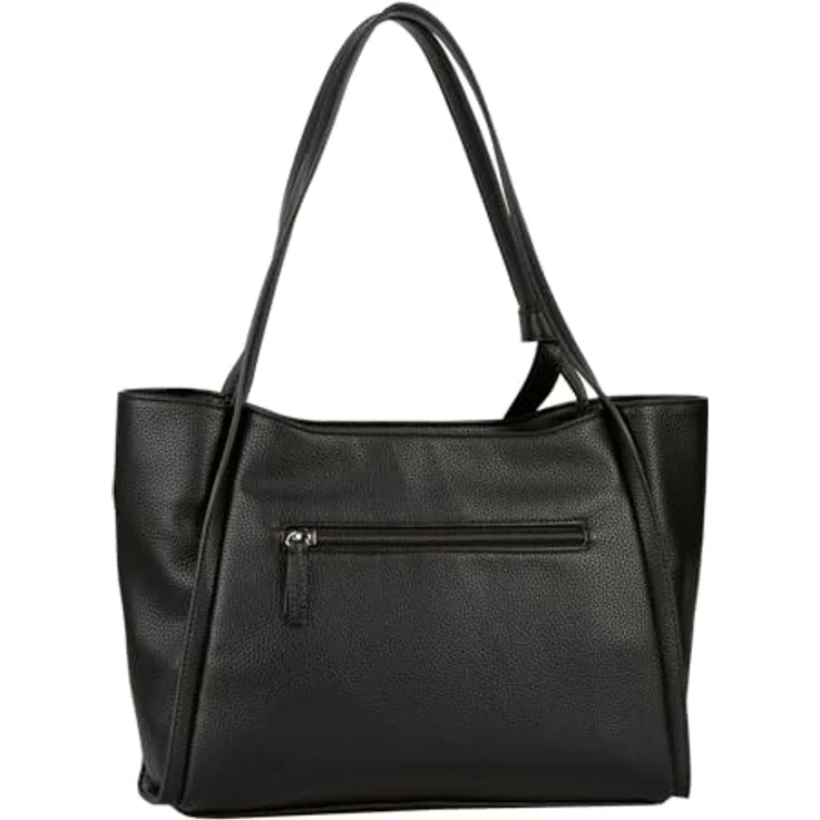 Gabor Laci Shopper Tasche, 38,5 cm, Schwarz, aus hochwertigem Polyurethan mit praktischen Innentaschen und Reißverschluss – Bild 2