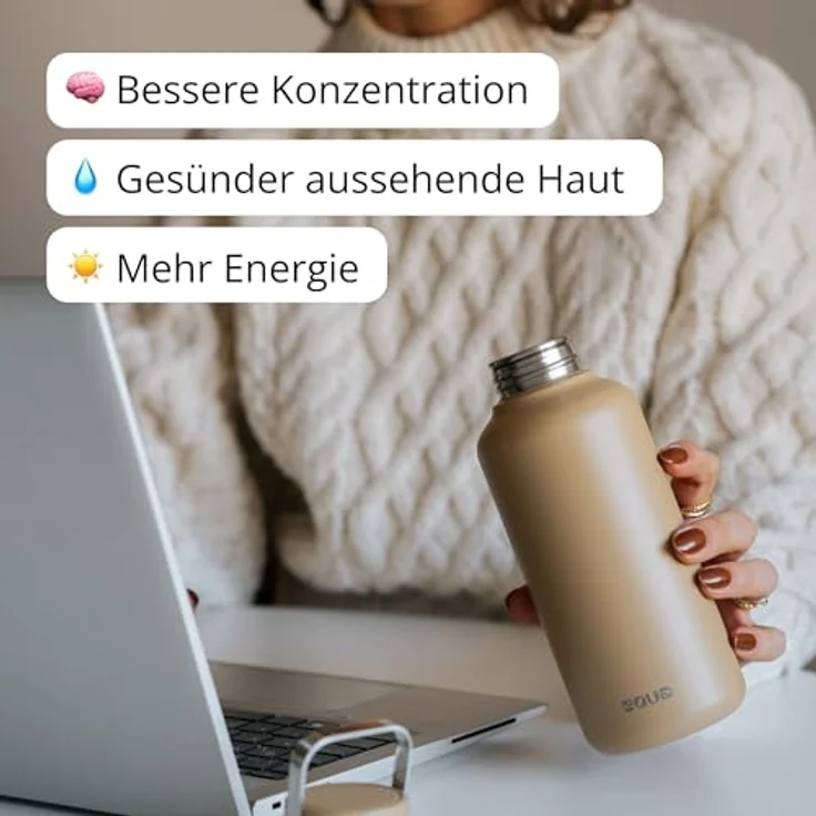 Equa Timeless Dark Trinkflasche 600 ml – Bild 7