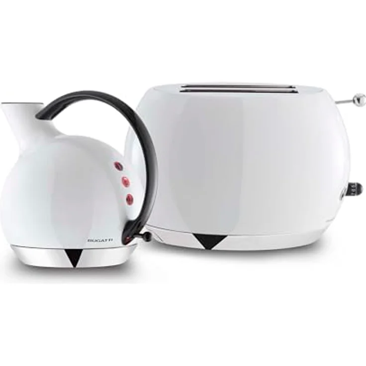 BUGATTI Romeo, Multifunktions-Design-Toaster aus Edelstahl, 7 Bräunungsstufen, 4 Funktionen, Weiß – Bild 4